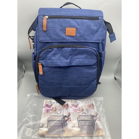 Diaper Bag Backpack with Changing Station Pad for Unisex Baby Bags 16"x13"x8" - Picture 1 of 16